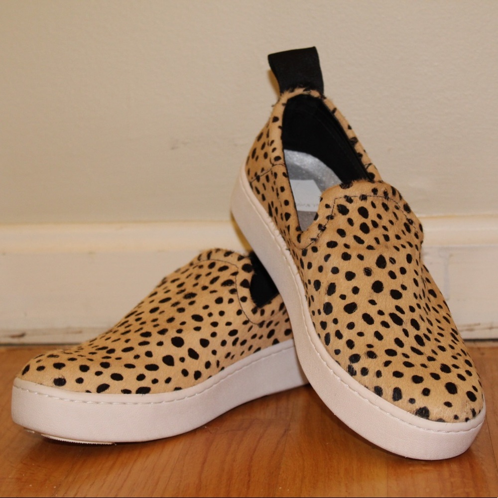Dolce Vita animal print slip on sneakers